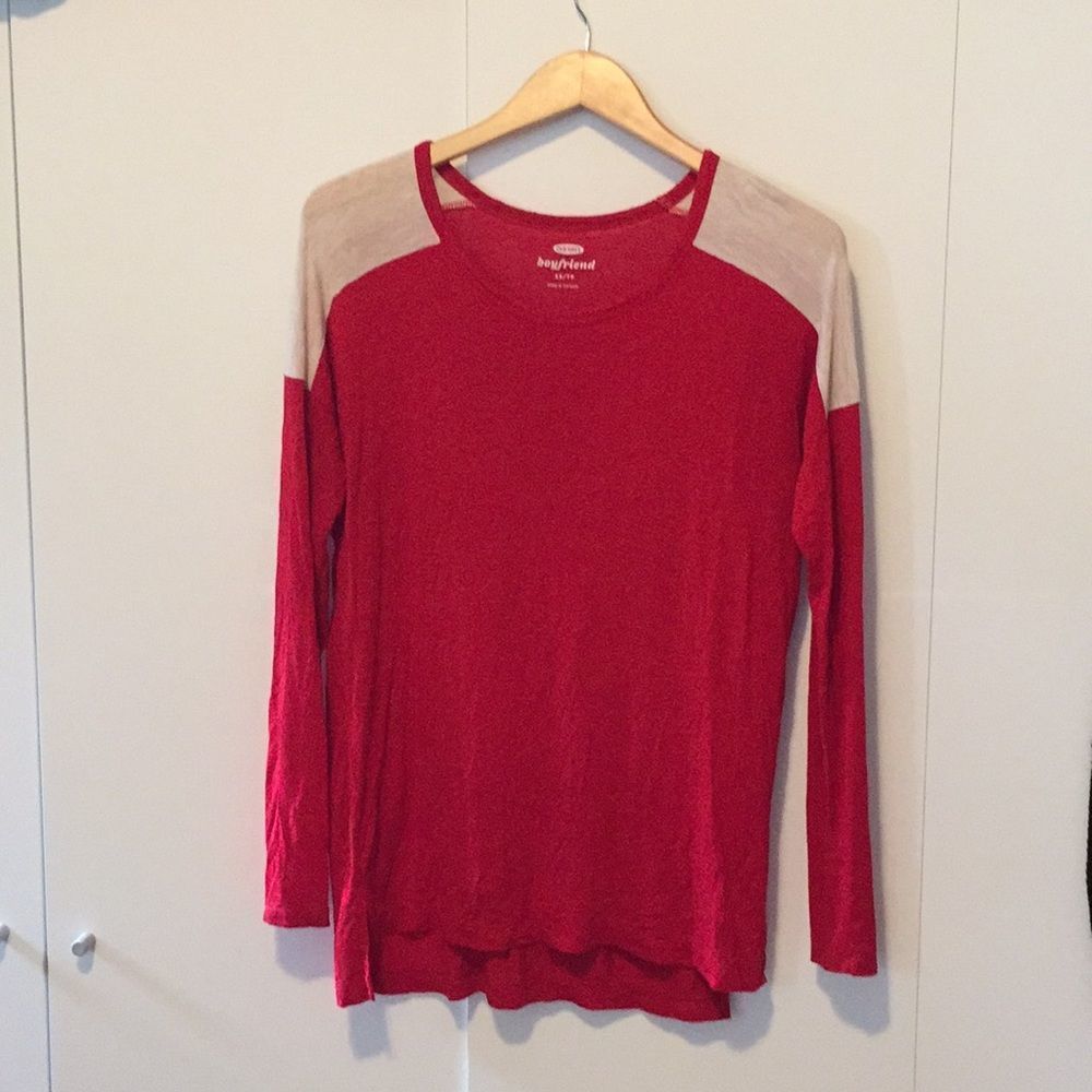 💰Old Navy Raglan boyfriend shirt (XS fits Lg)